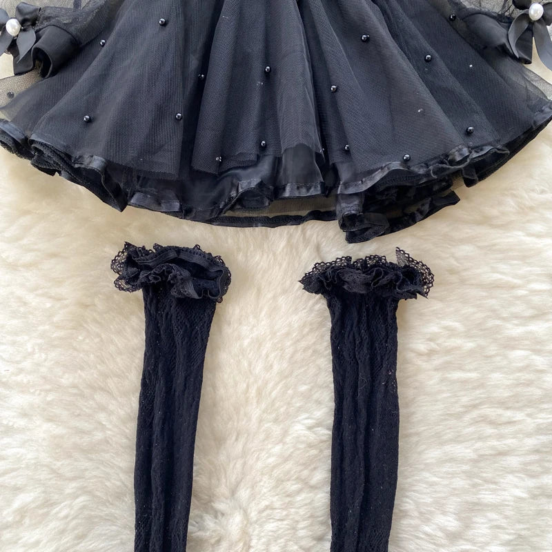 Devil Timing Mesh Dress