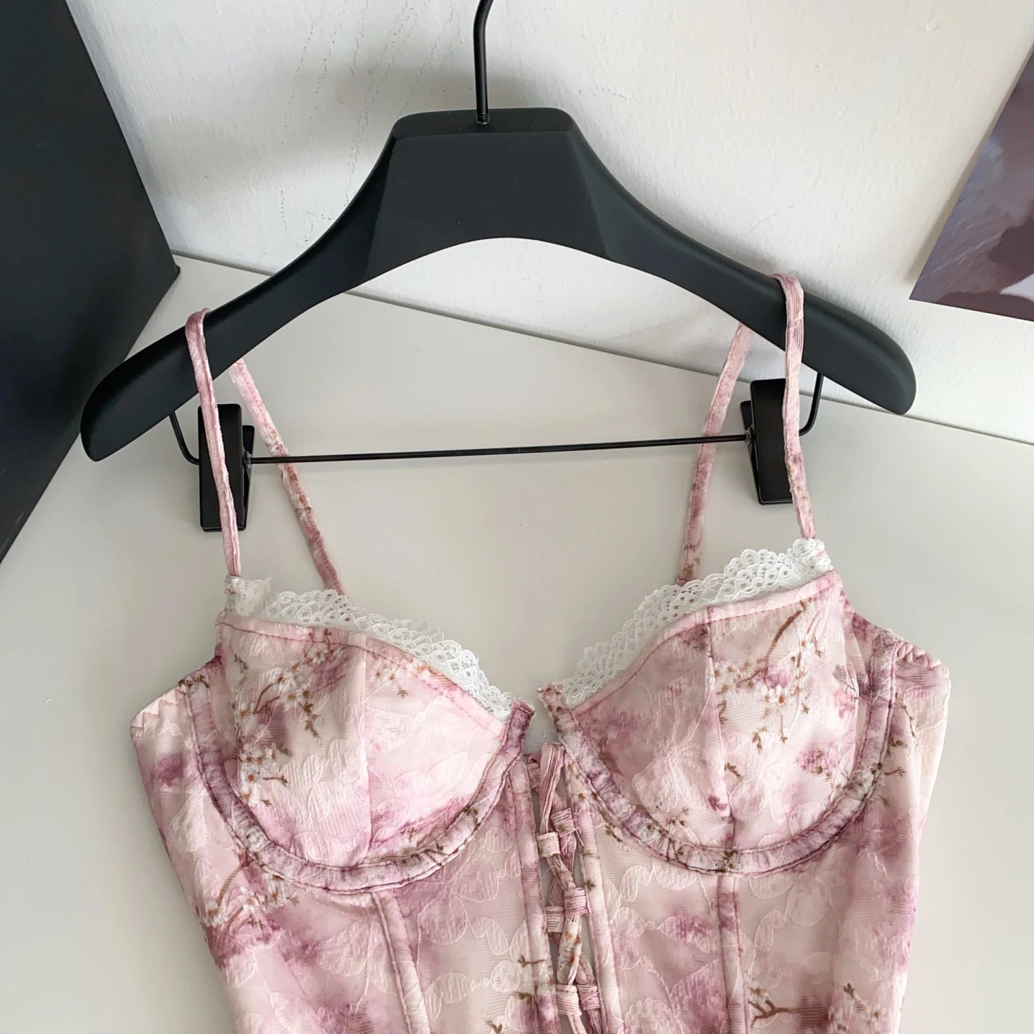 Petalbound Floral Lace Up Corset