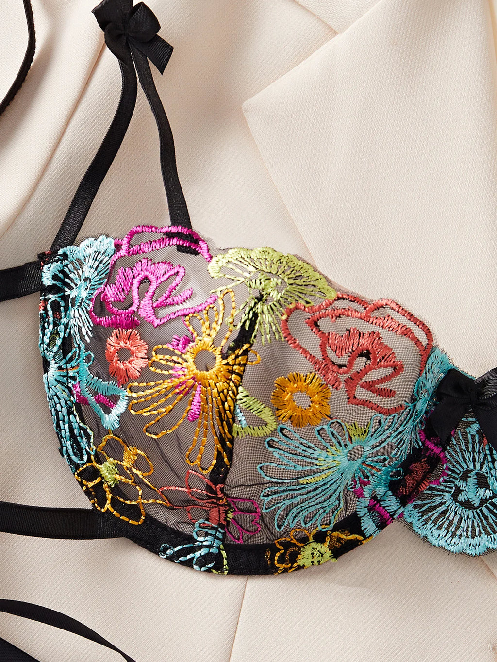 Embroline Bra & Thong Set