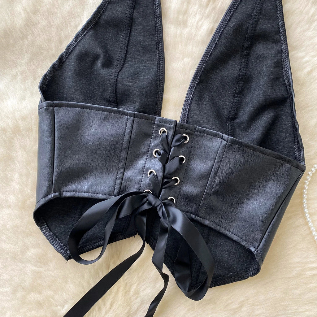 Deepline Halter Corset Top