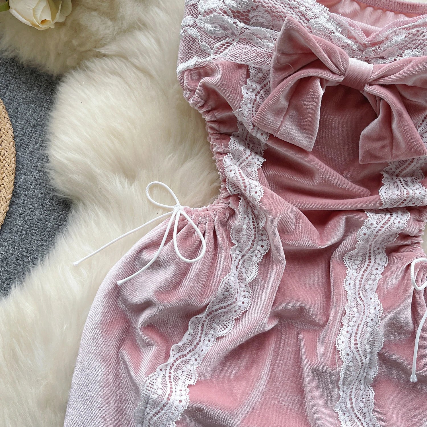 Statement Bow Mini Dress