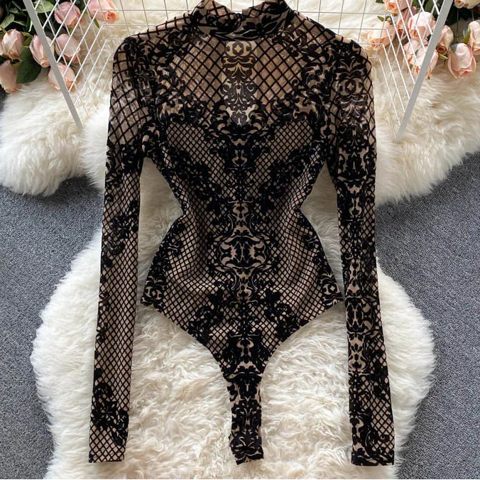 Cathedral Veil Lace Bodysuit