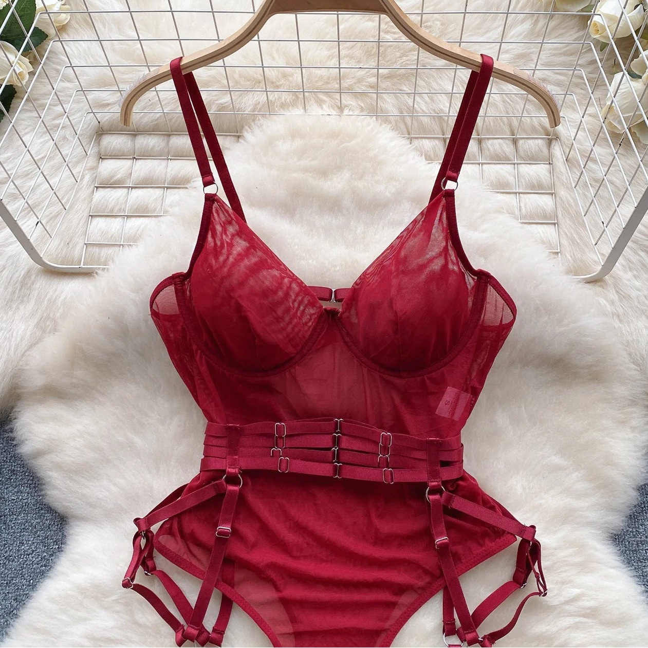 Crimson Command Bodysuit