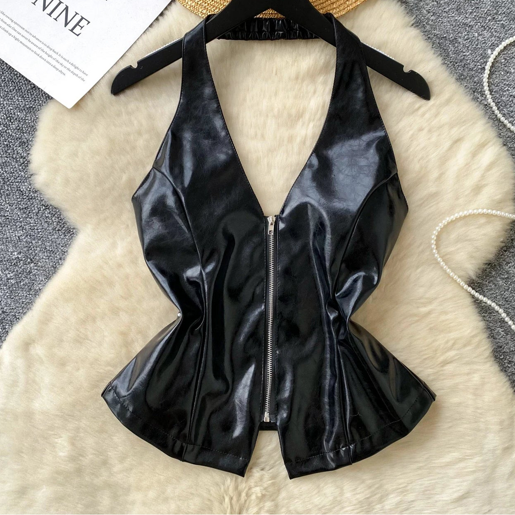 After Dark Leather Top