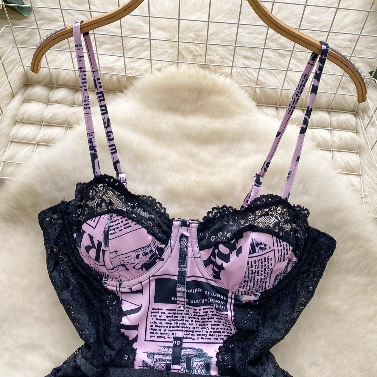 Scriptlace Corset Bodysuit