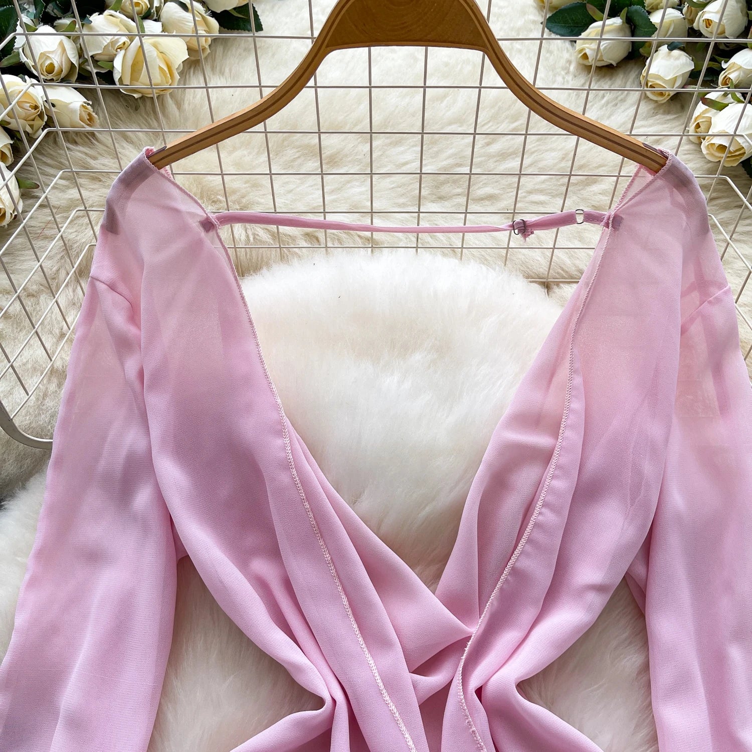 Drapefall Mesh Dress