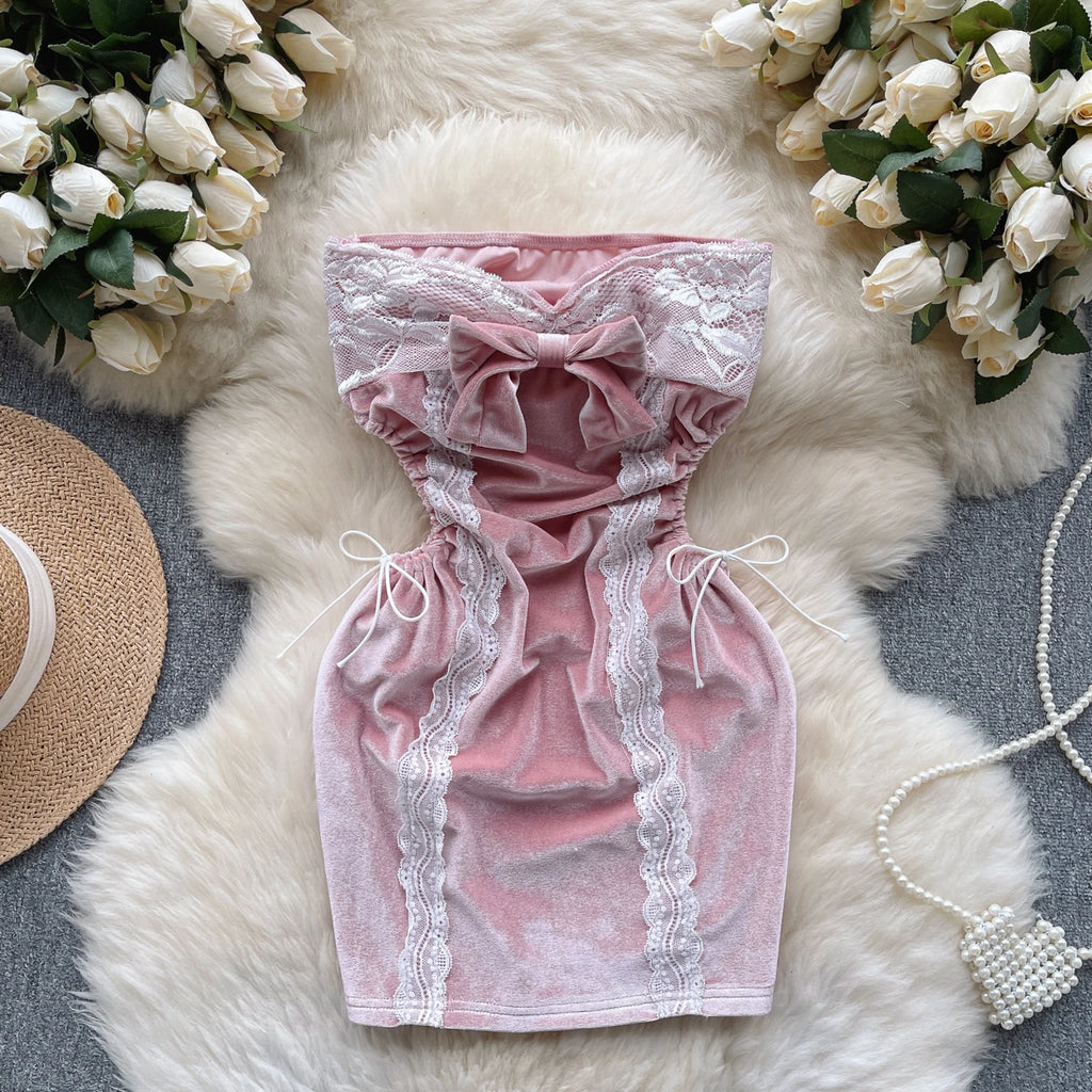 Statement Bow Mini Dress