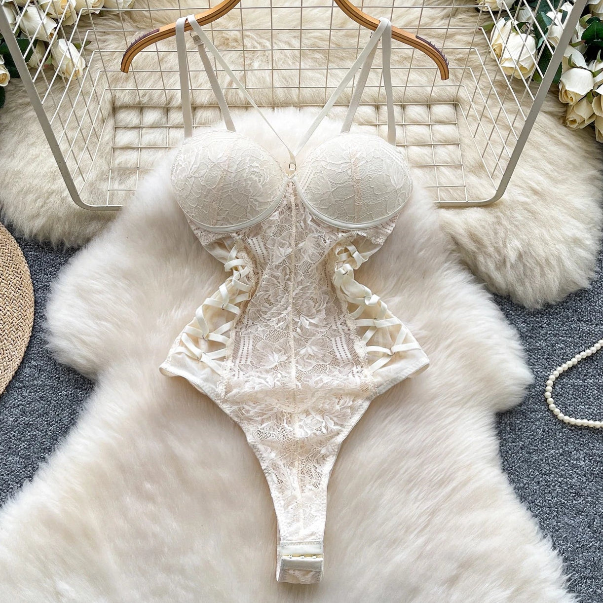 Heartframe Lace Bodysuit