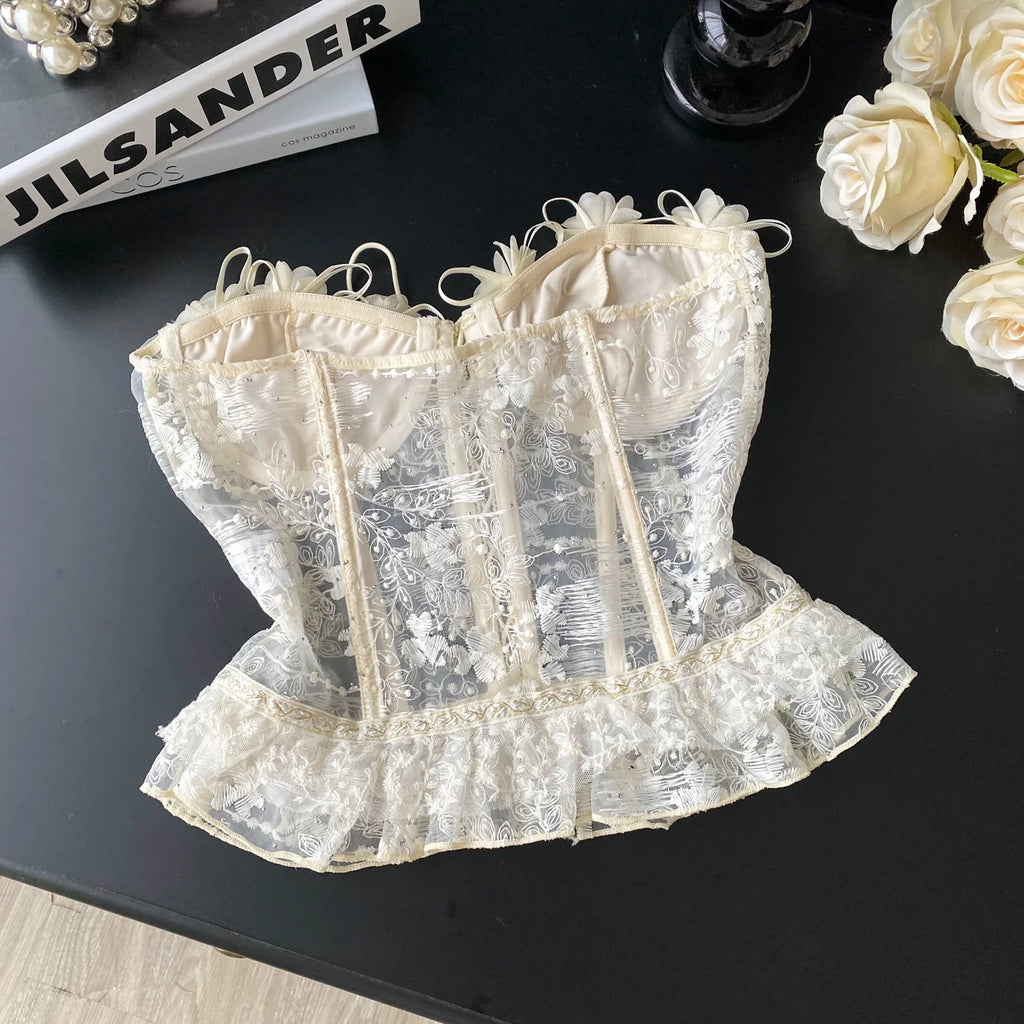 Heirloom Ruffle Corset Top