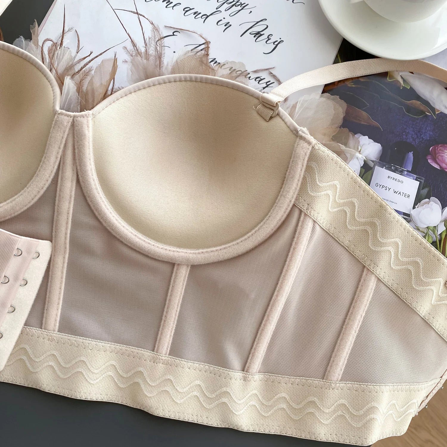 Crushed Bloom Corset Top