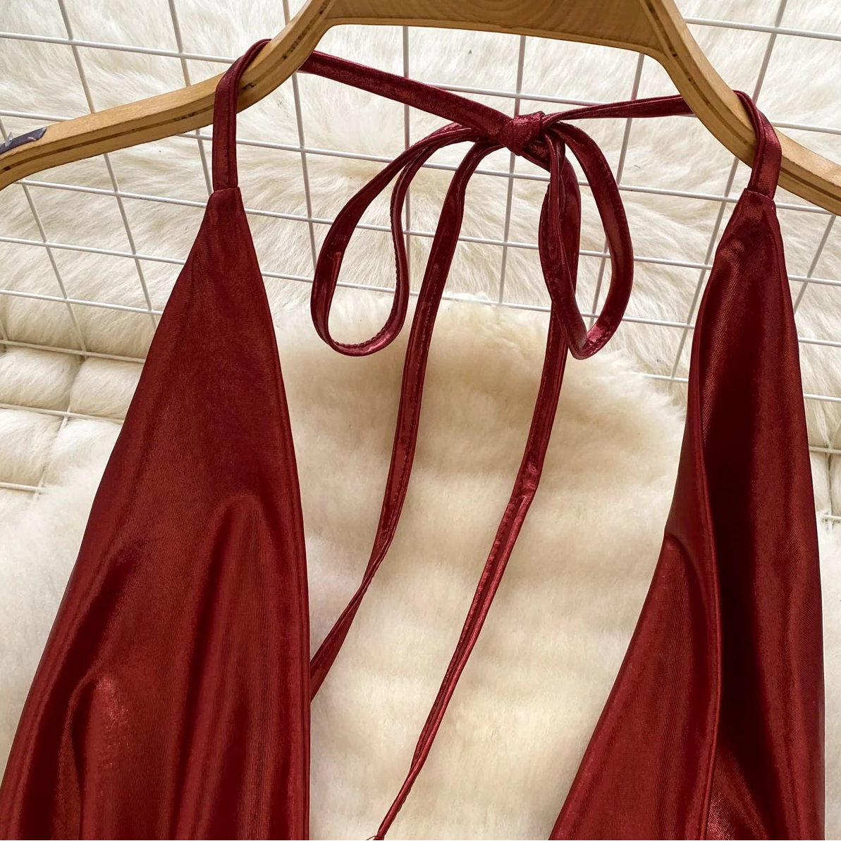 Silk and Sin Halter Romper