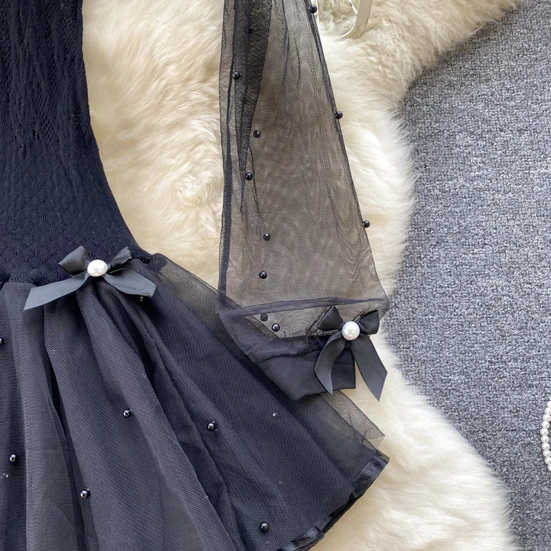 Devil Timing Mesh Dress