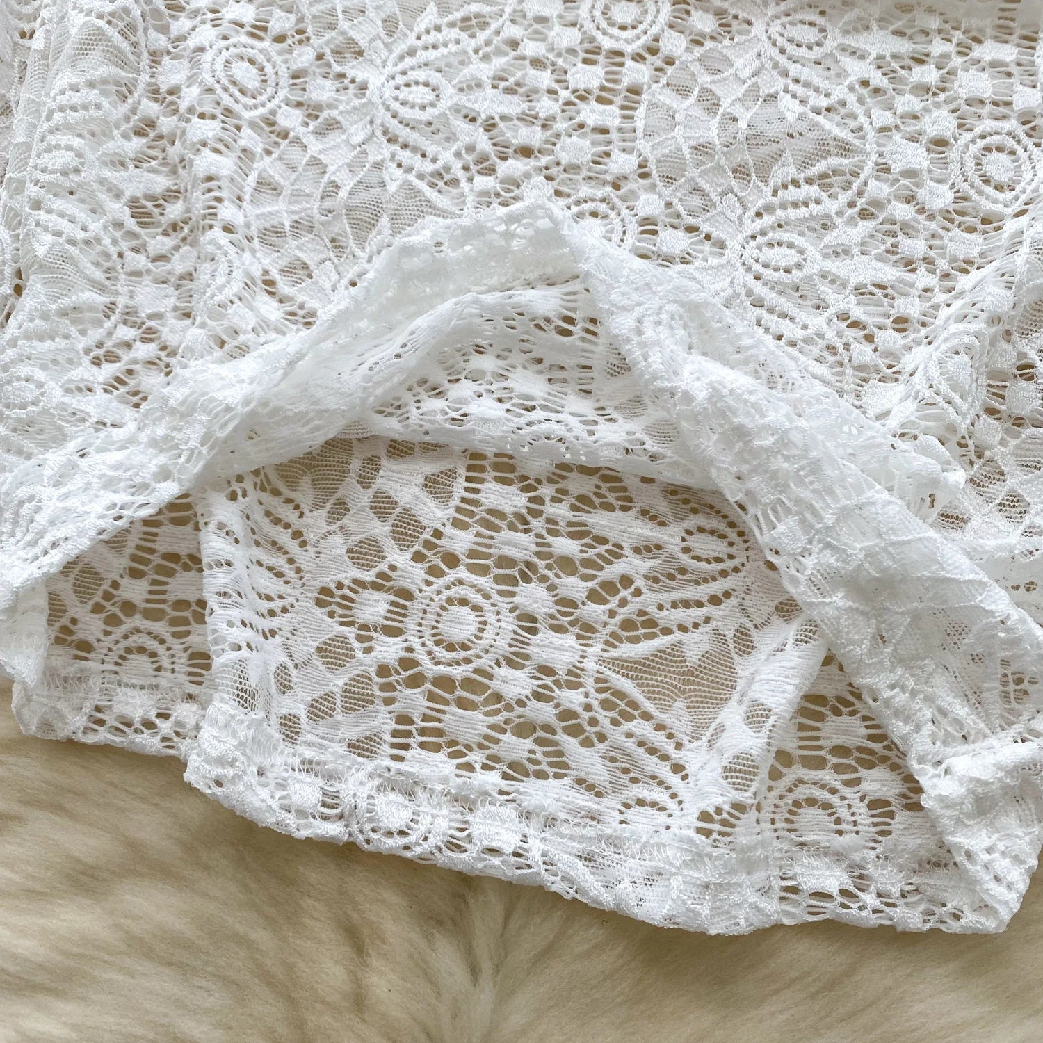 Luminara Lace Robe Dress