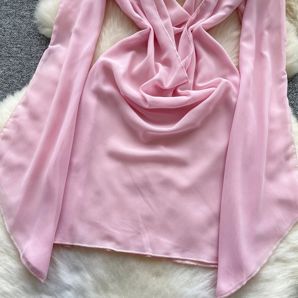 Drapefall Mesh Dress