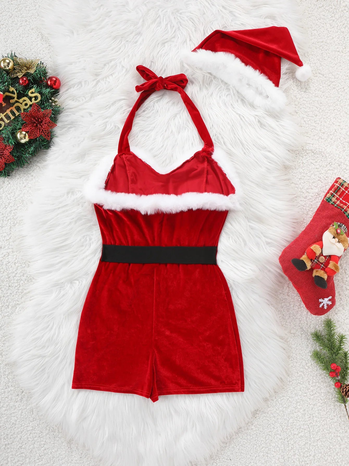 Holiday Halter Bodysuit
