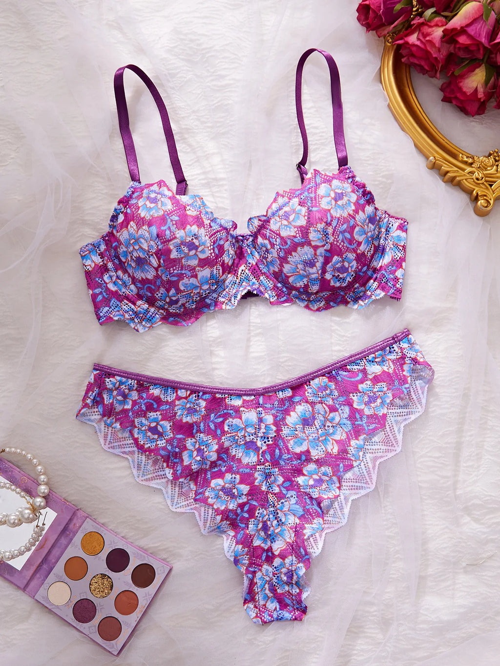 Electric Petal Lace Set