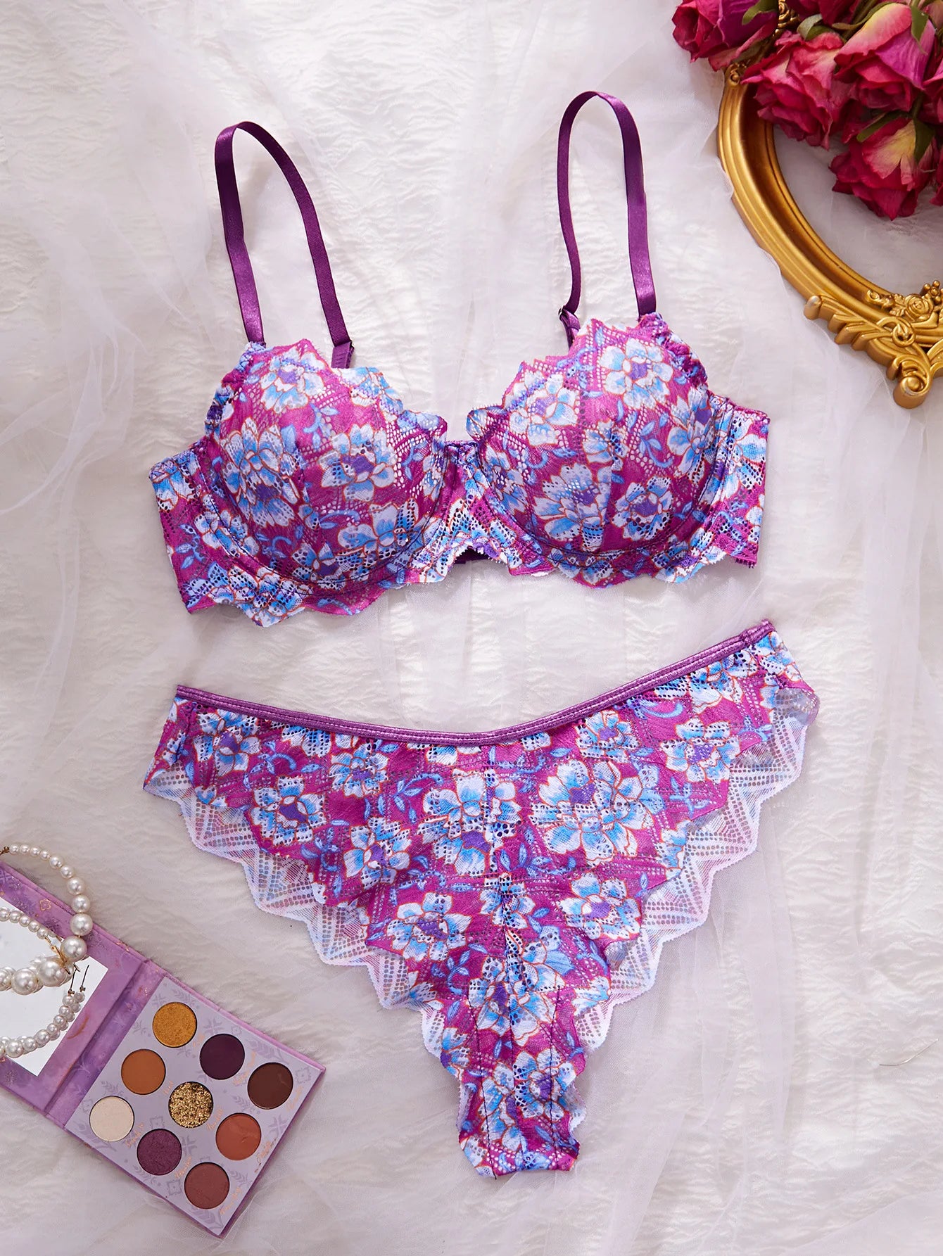Electric Petal Lace Set