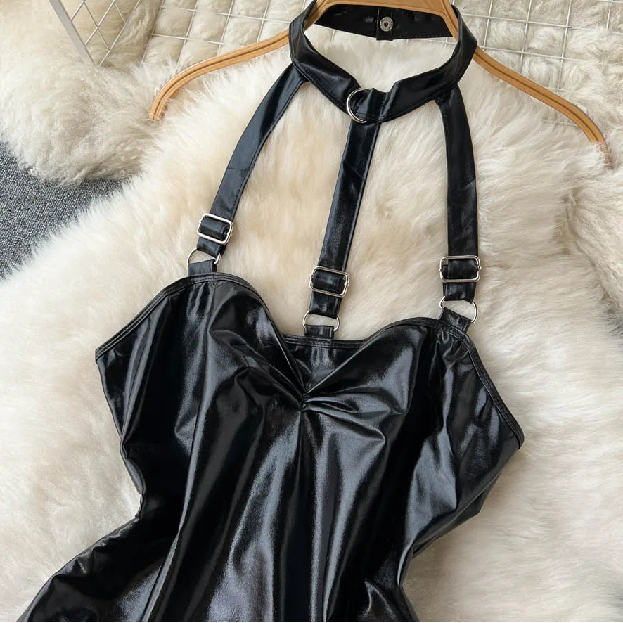 Crossbind Halter Bodysuit