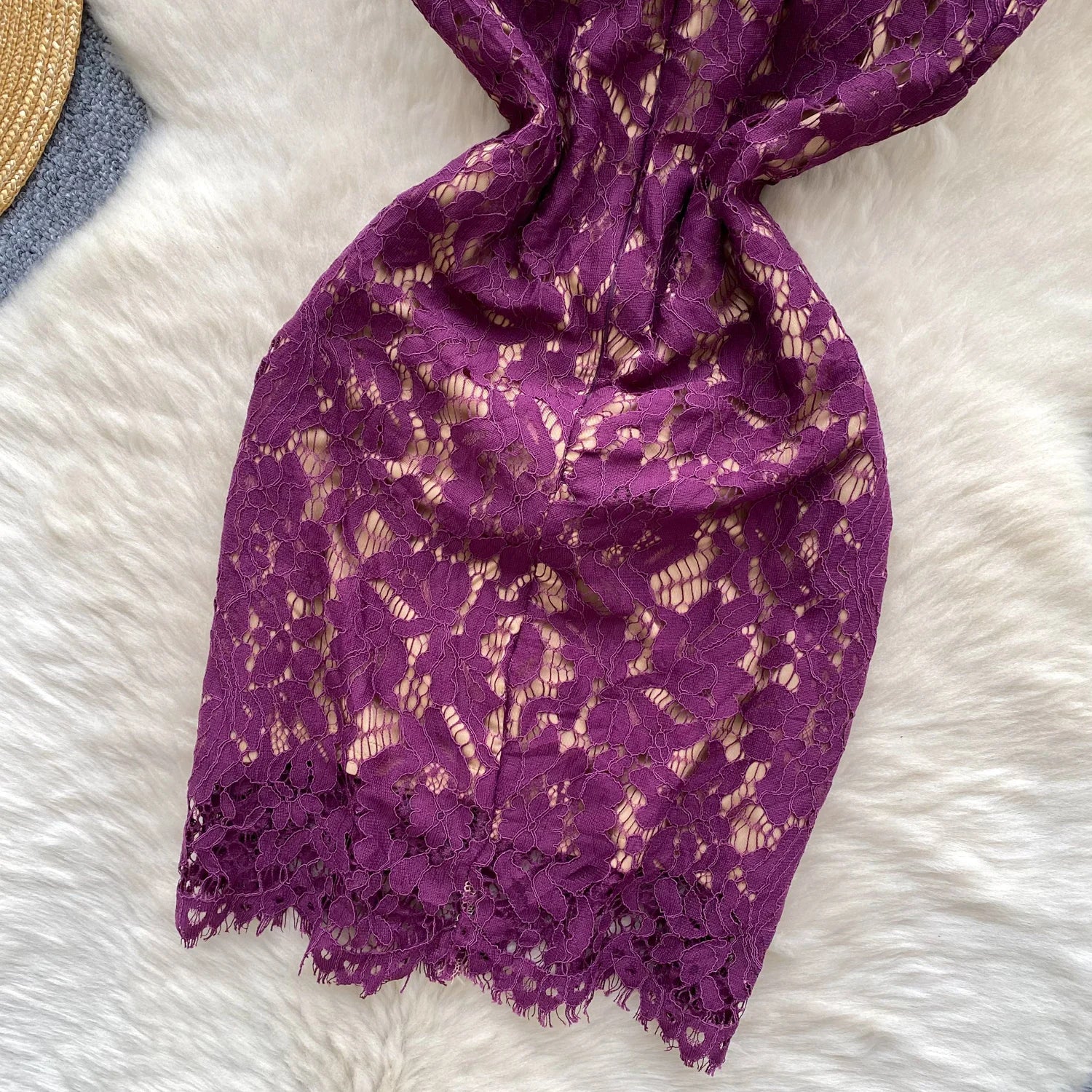 Fleurveil Lace Mini Dress