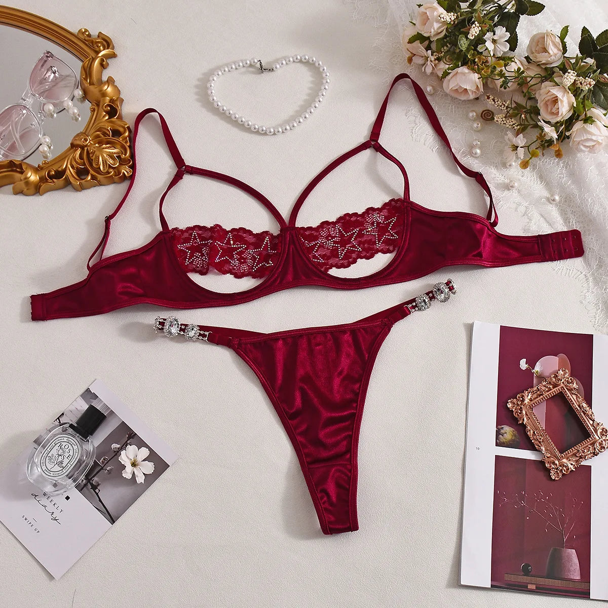 Ruby Kiss Lace Set