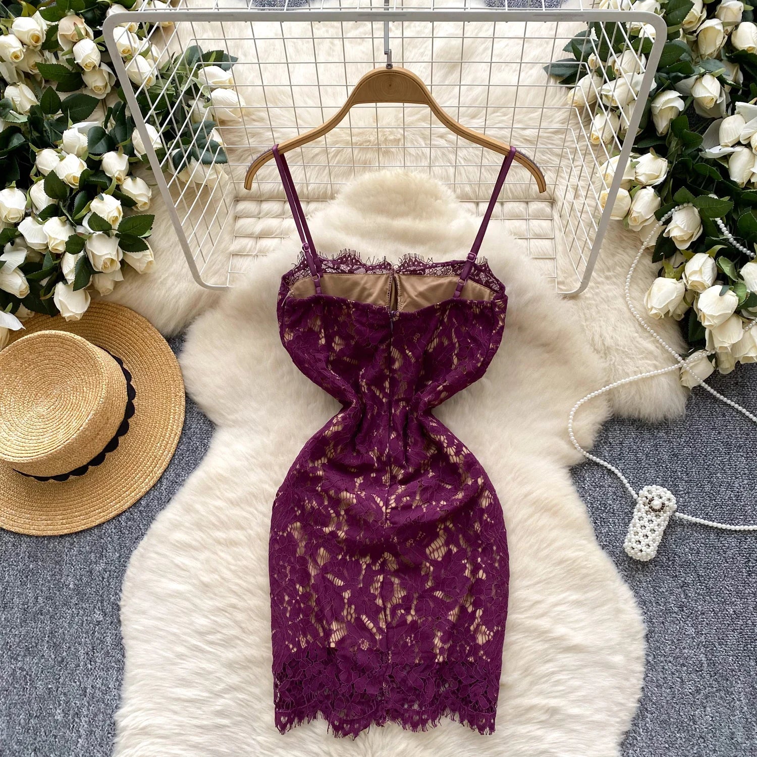 Fleurveil Lace Mini Dress