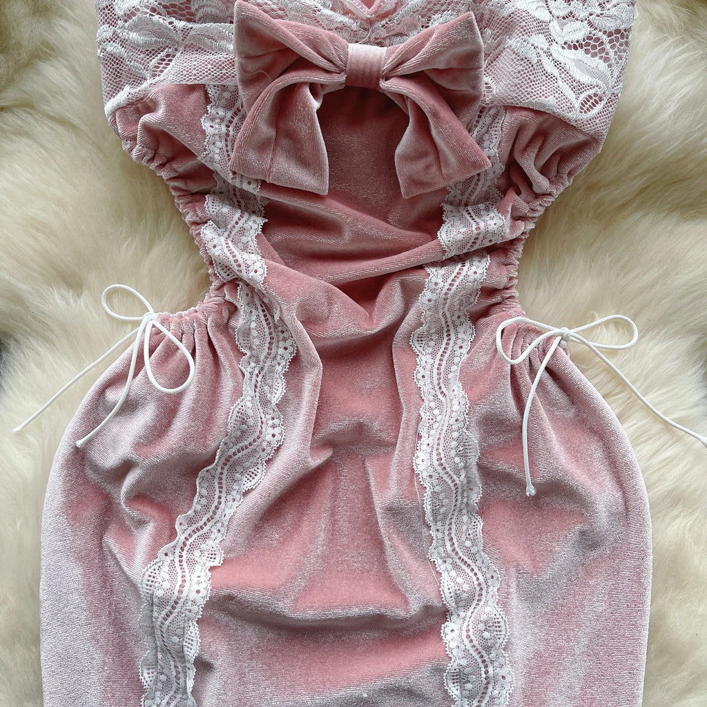 Statement Bow Mini Dress