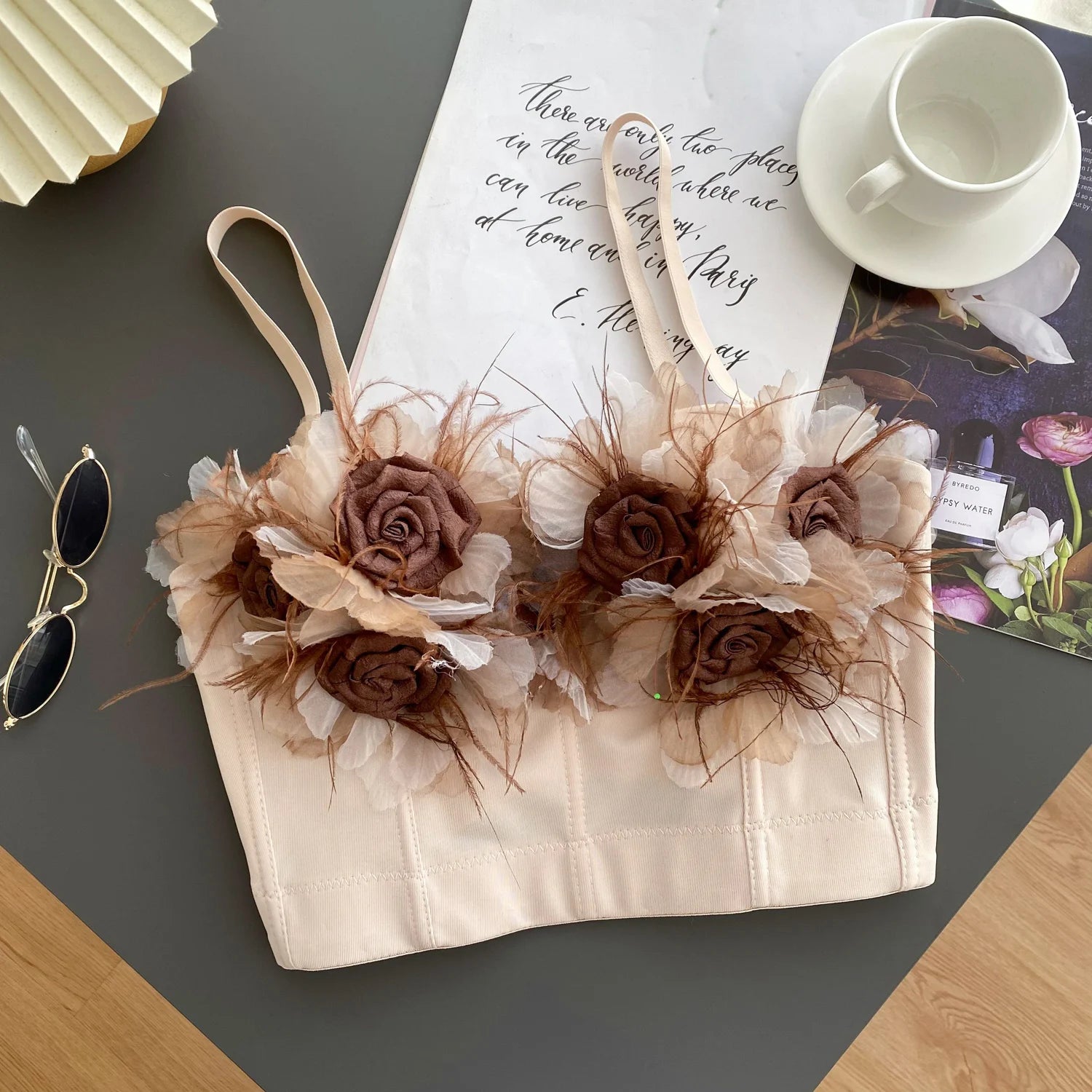 Crushed Bloom Corset Top