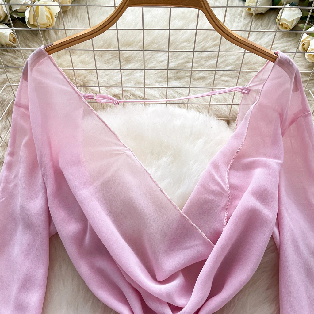 Drapefall Mesh Dress