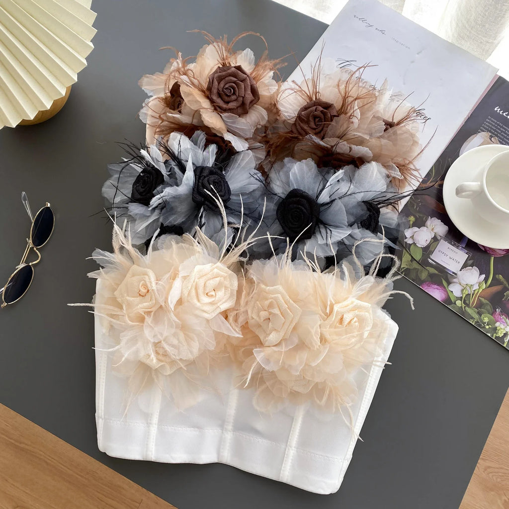 Crushed Bloom Corset Top