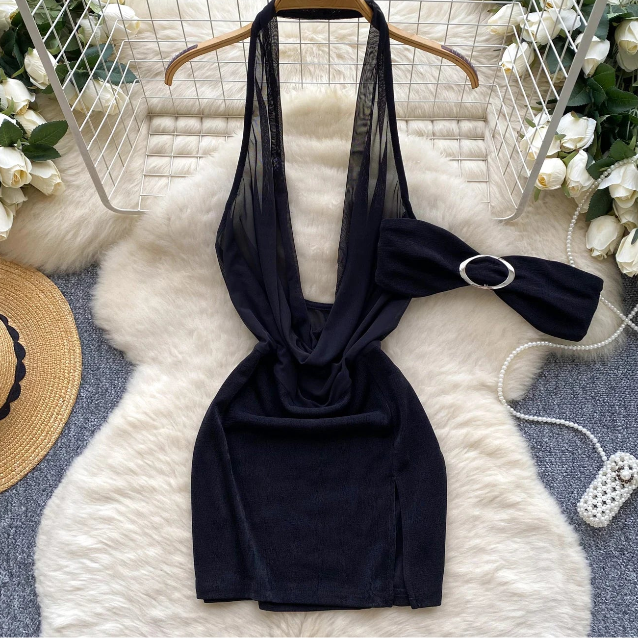 Eclipse Plunge Corset Dress