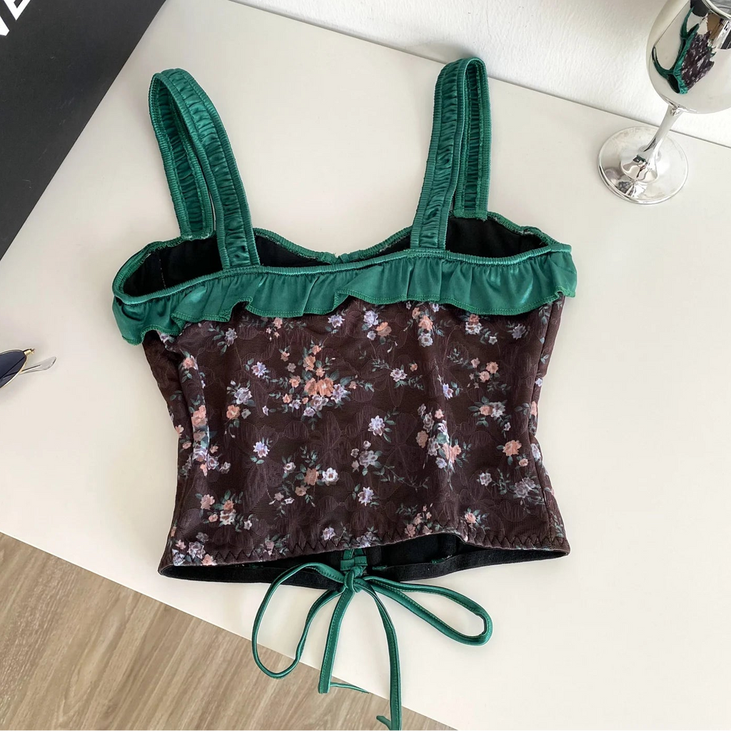 Midnight Garden Corset Top