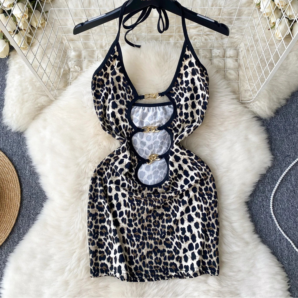 Wild Leopard Bodycon Dress