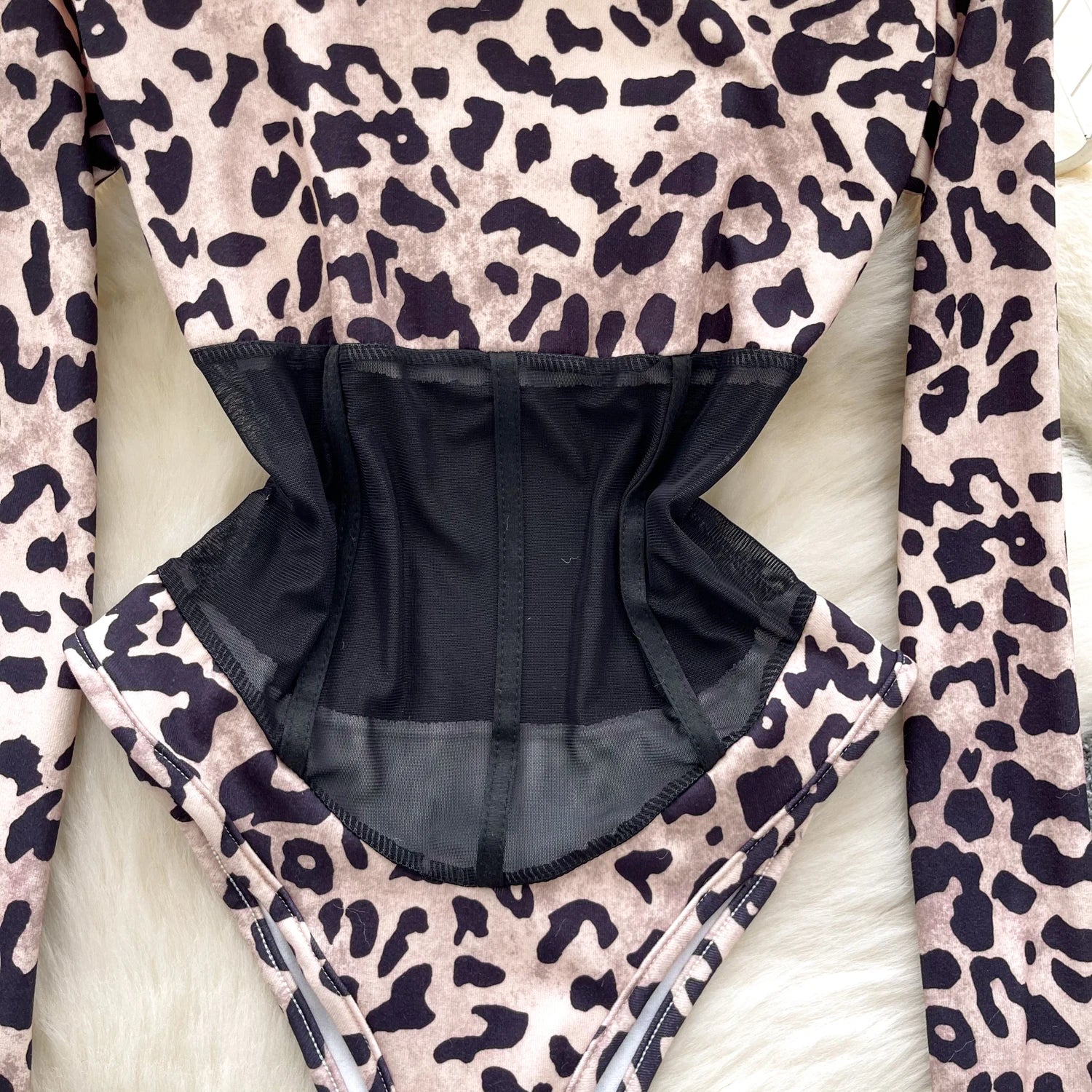Leopard Corset Bodysuit