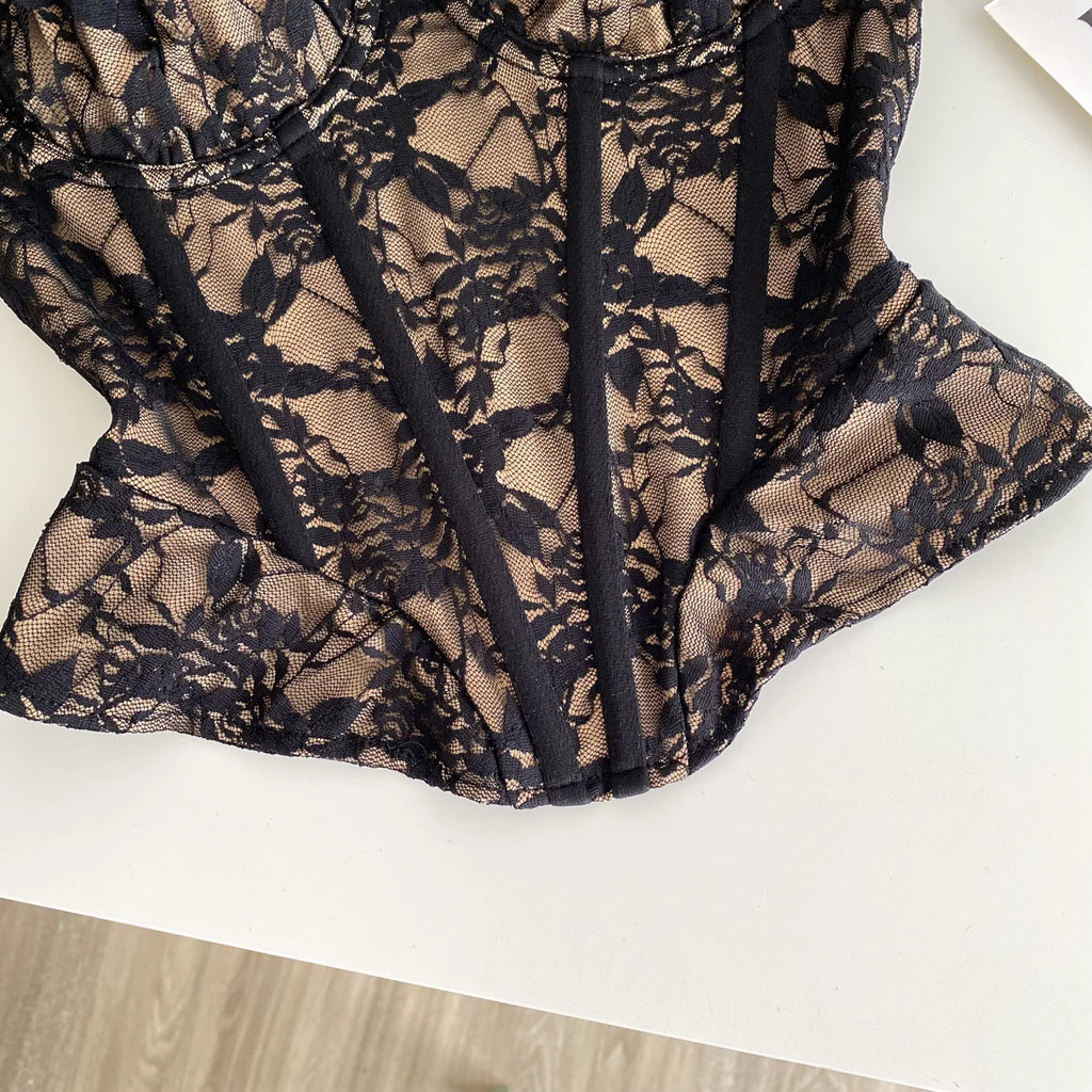 Control Lace Corset Top