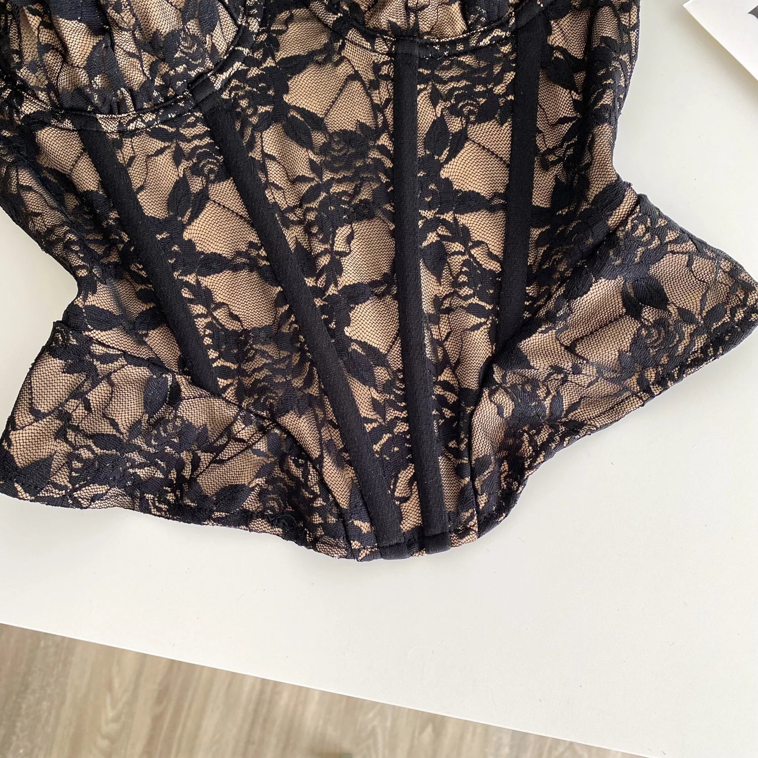 Control Lace Corset Top