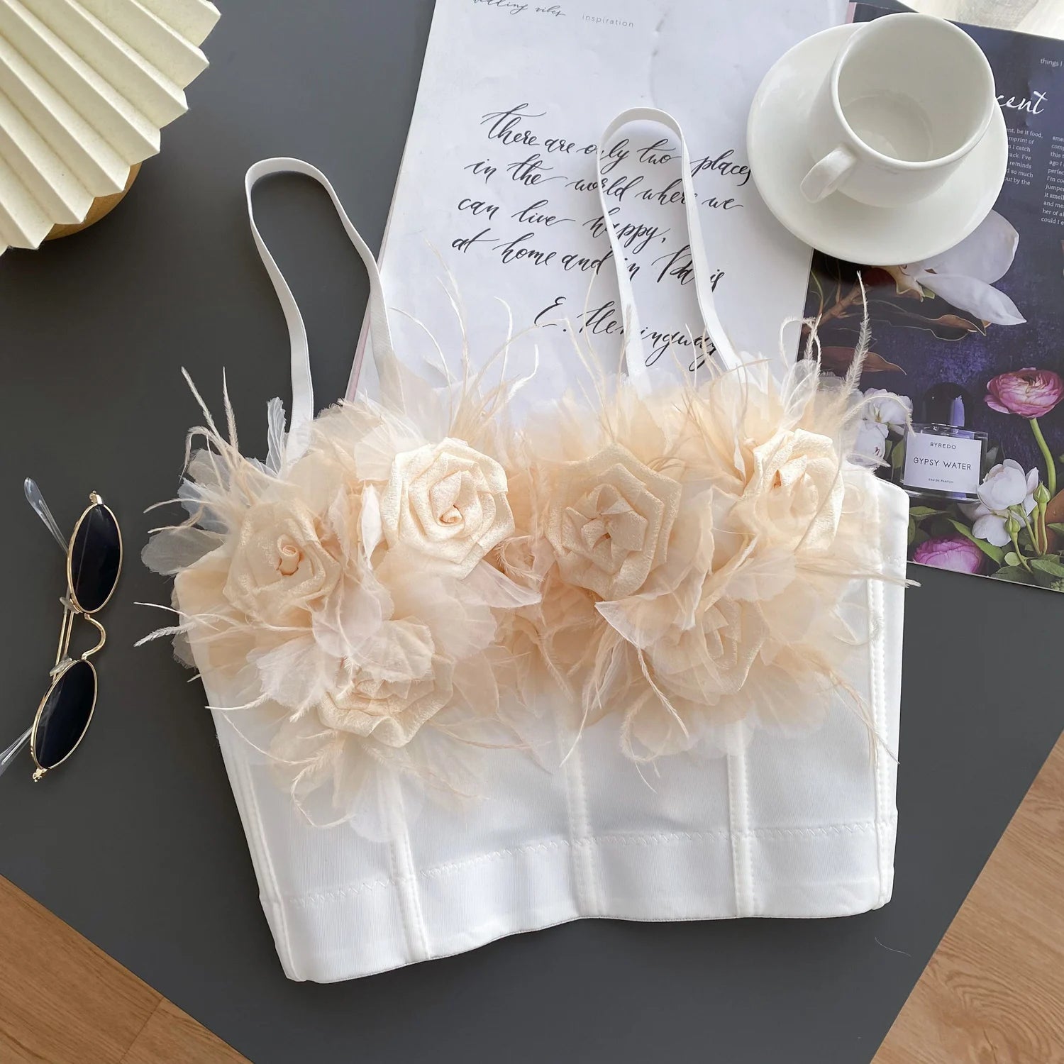 Crushed Bloom Corset Top