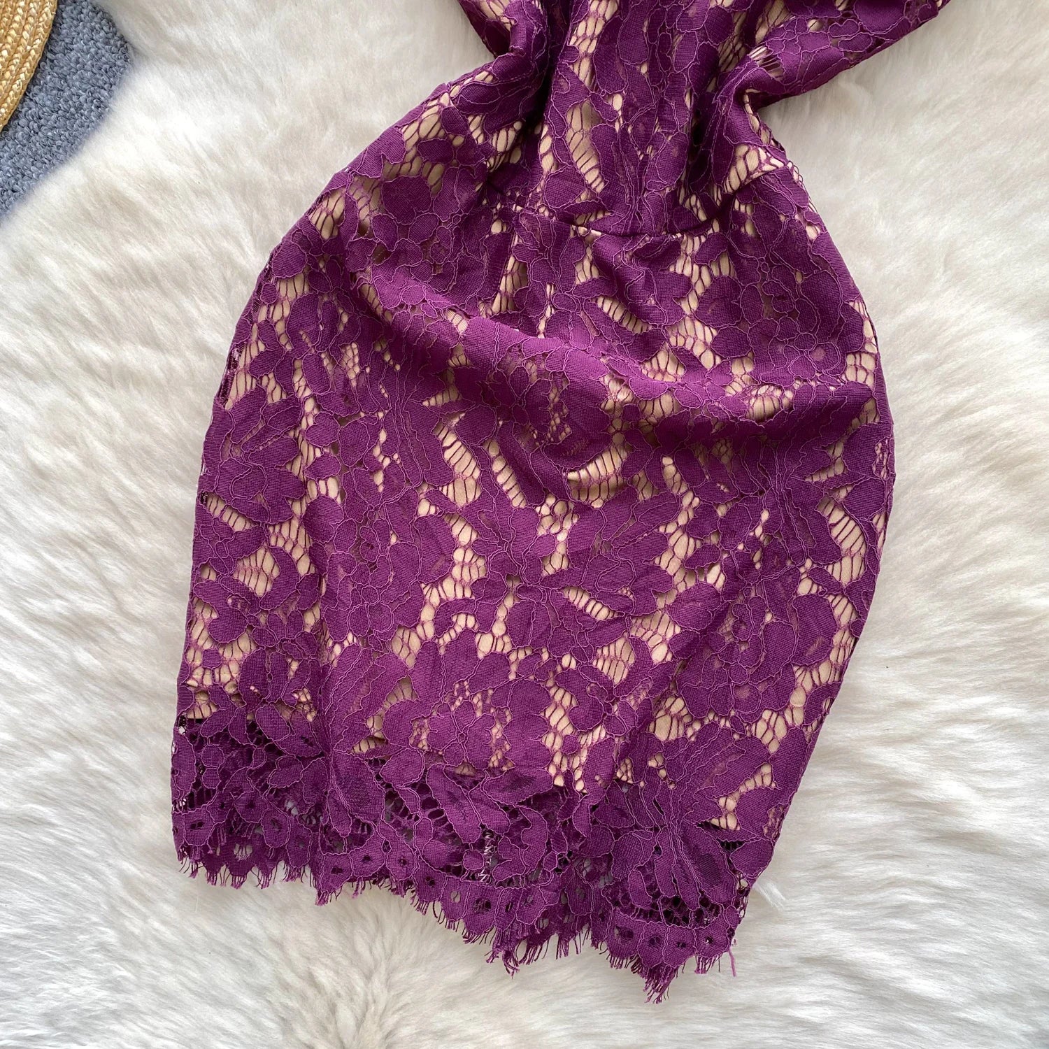 Fleurveil Lace Mini Dress