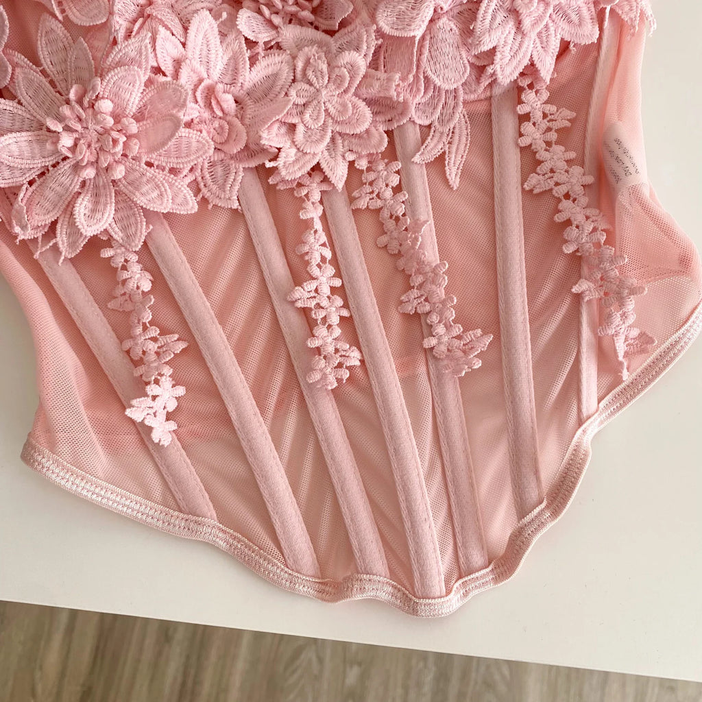 Floral Reverie Corset Bodysuit