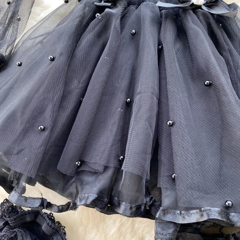 Devil Timing Mesh Dress