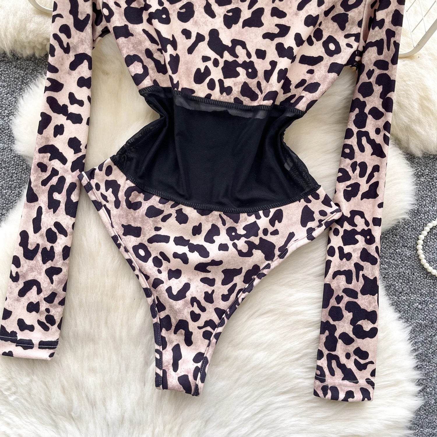 Leopard Corset Bodysuit