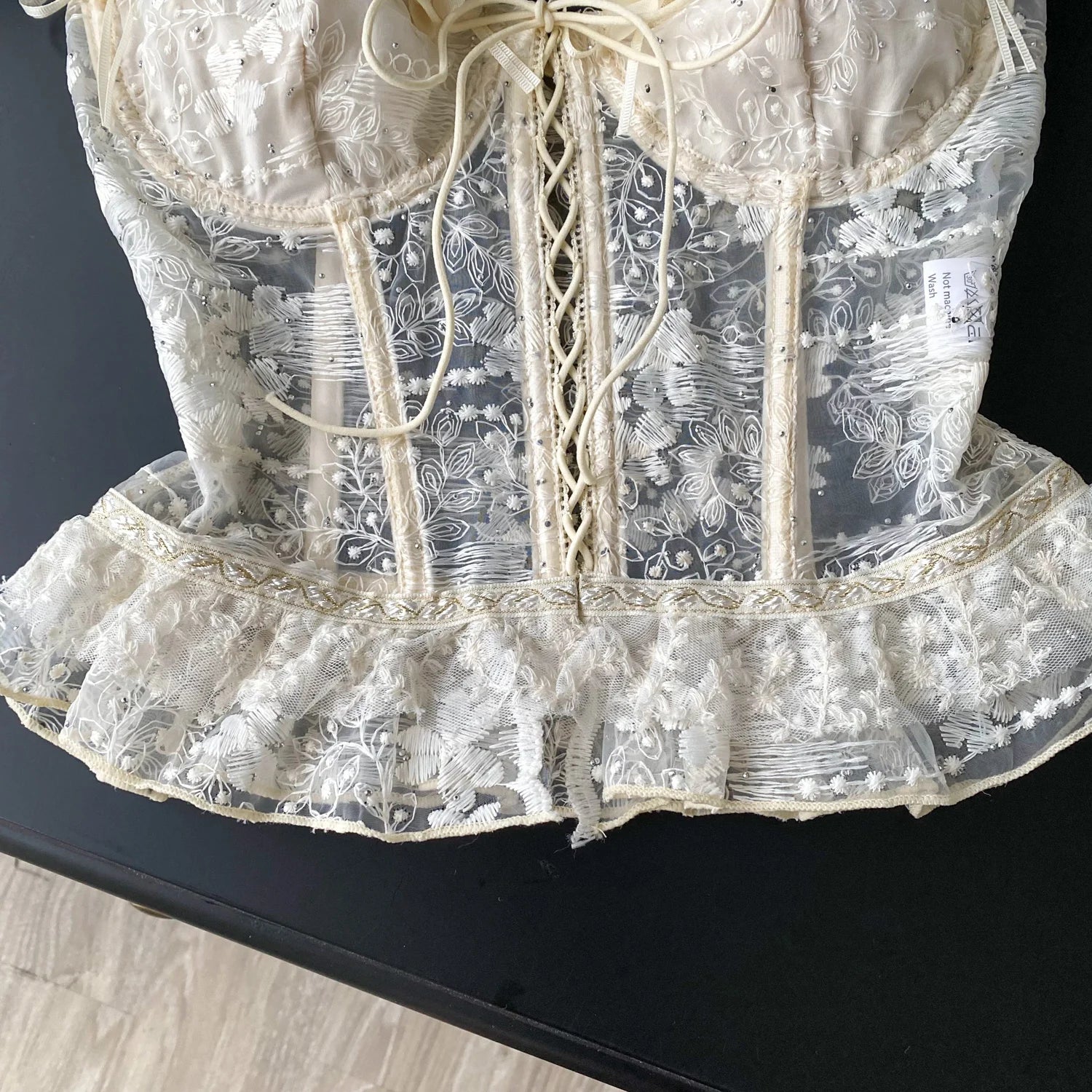 Heirloom Ruffle Corset Top