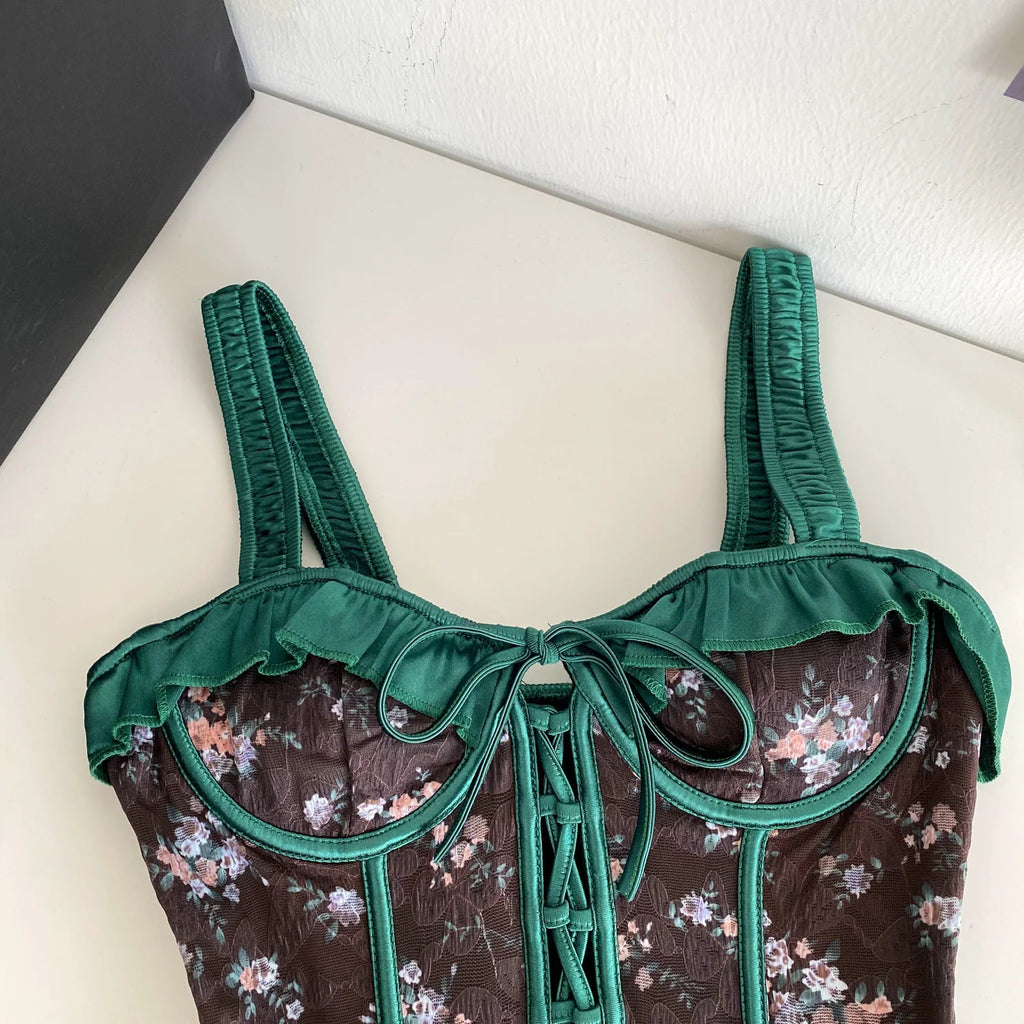 Midnight Garden Corset Top