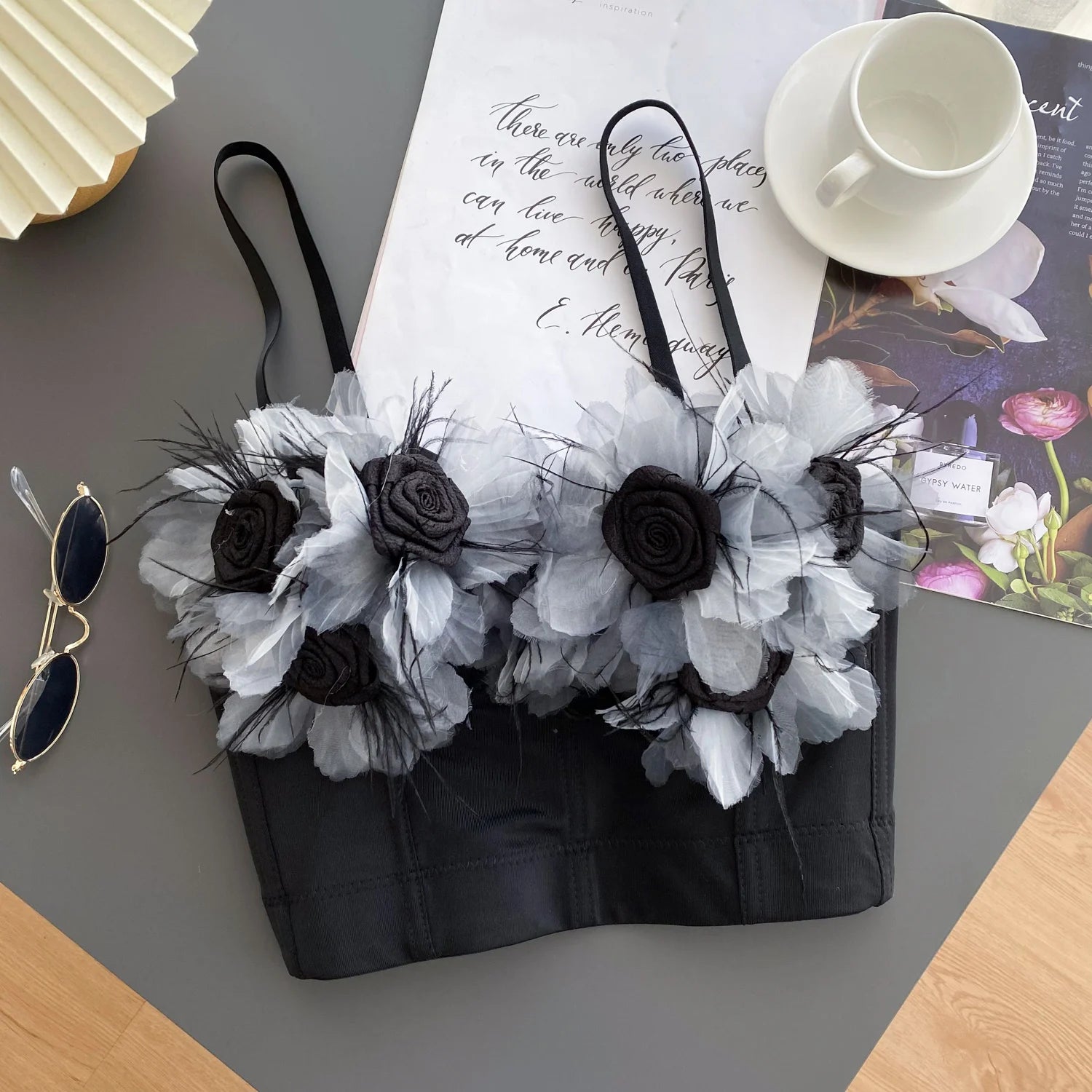 Crushed Bloom Corset Top