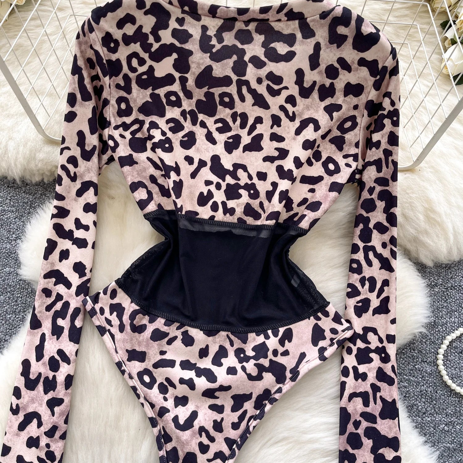 Leopard Corset Bodysuit