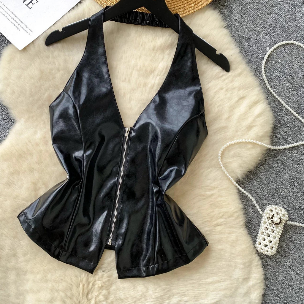 After Dark Leather Top