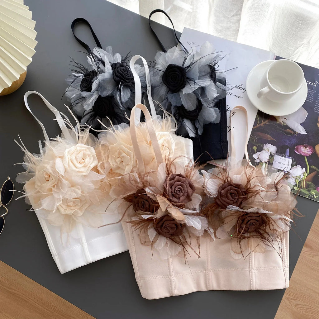 Crushed Bloom Corset Top