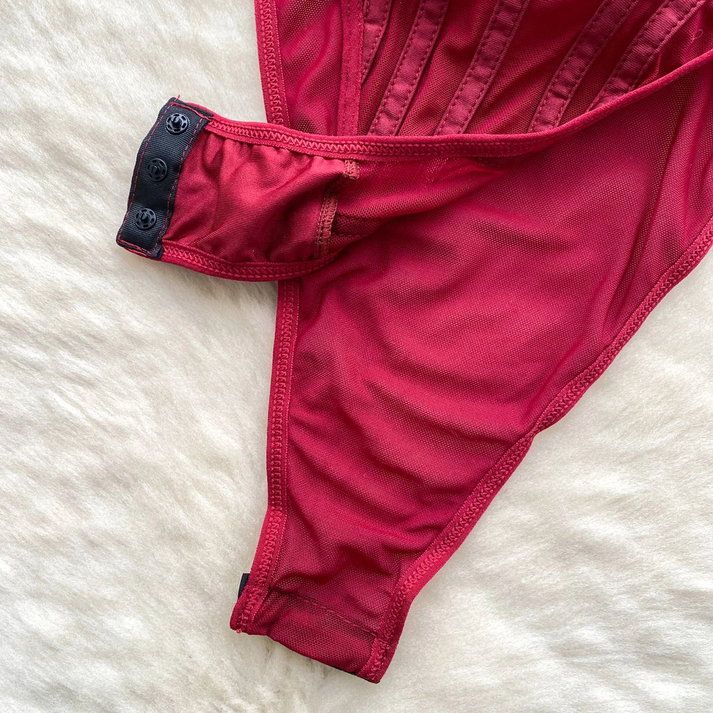 Redline Corset Bodysuit