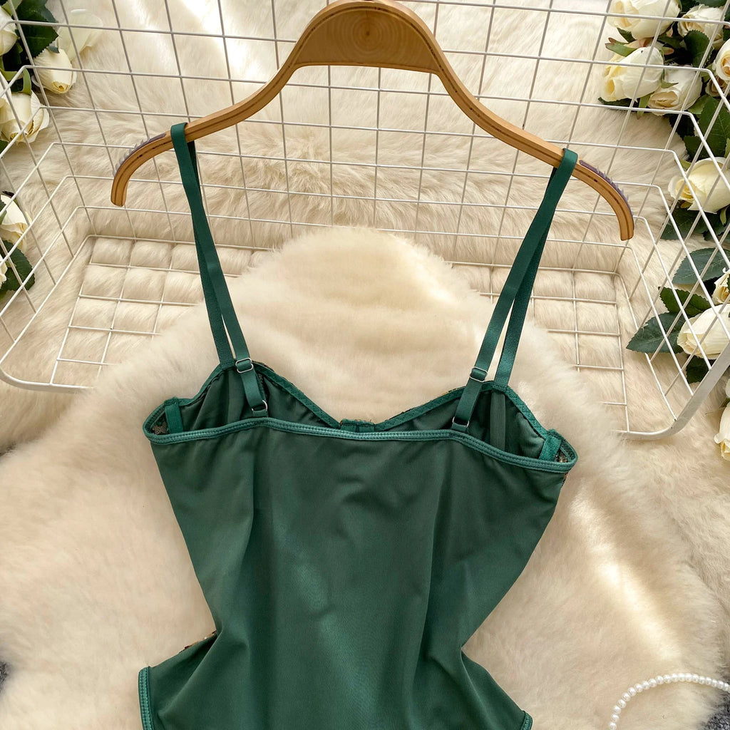 Garden Frame Corset Bodysuit