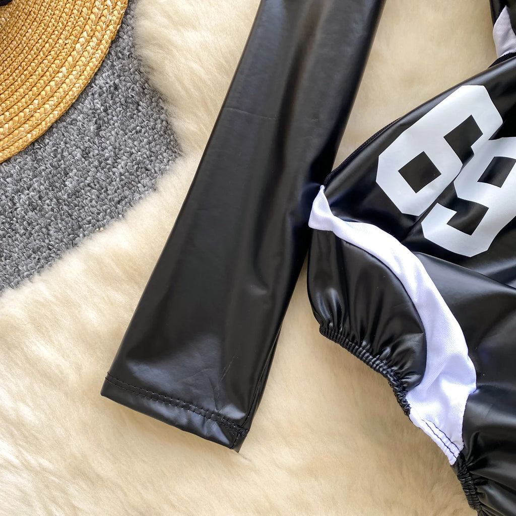 Gridline Zip Bodysuit