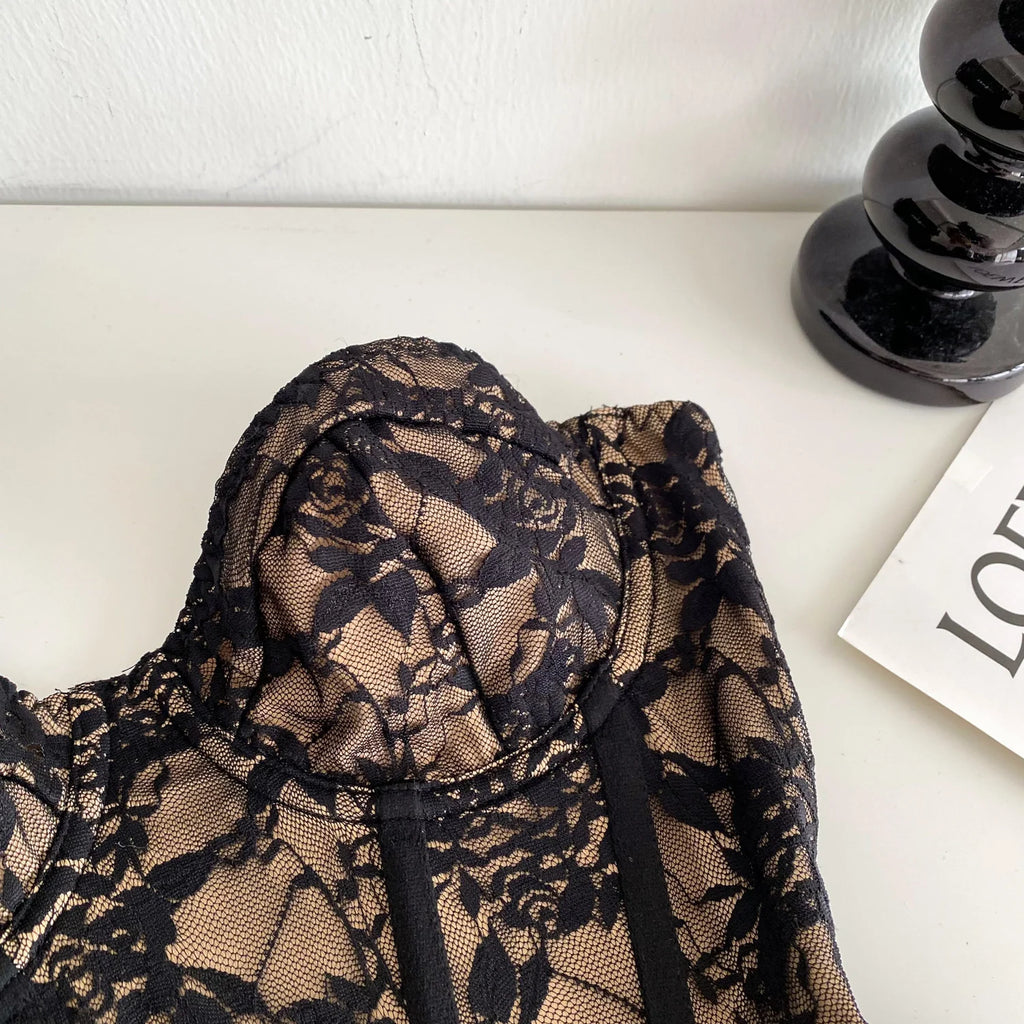 Control Lace Corset Top